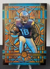 2025 Panini Mosaic Stained Glass Justin Jefferson Oversized #16 card