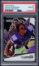2025 Panini Prizm Manga - Vertical Justin Jefferson #7 card