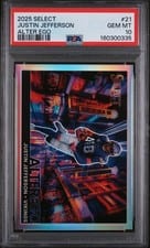 2025 Panini Select Alter Ego Justin Jefferson #21 card