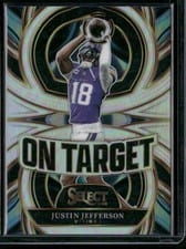 2025 Panini Select On Target Justin Jefferson #17 card