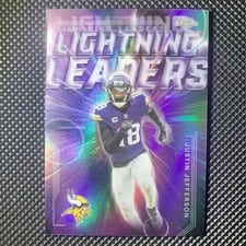 2025 Topps Chrome Lightning Leaders Justin Jefferson #LL-12 card