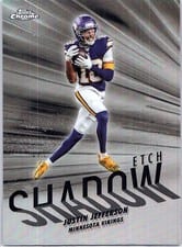 2025 Topps Chrome Shadow Etch Justin Jefferson #SE-21 card