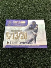 2025 Topps Signature Class First Class Justin Jefferson #FC-12 card