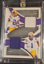 2022 Panini Immaculate Collegiate Dual Jerseys Justin Jefferson, Ja'Marr Chase #IDJ-JJE card