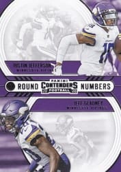 2020 Panini Contenders Round Numbers Justin Jefferson / Jeff Gladney #RN-JG card