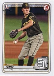 2020 Bowman Draft Base Set Justin Lange #BD-99 card
