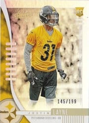 2019 Panini Absolute Base Set Justin Layne #184 card