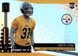 2019 Panini Unparalleled Base Set Justin Layne #263 card