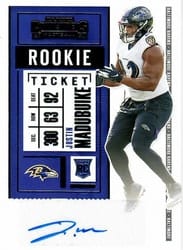 2020 Panini Contenders Base Set Justin Madubuike #246 card
