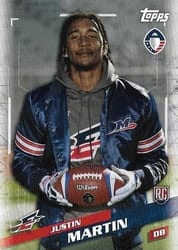 2019 Topps AAF Base Set Justin Martin #14 card