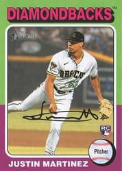 2024 Topps Heritage Mini Base Set Justin Martinez #169 card