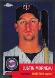 2022 Topps Chrome Platinum Anniversary Base Set Justin Morneau #453 card