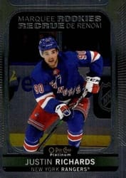 2021-22 O-Pee-Chee Platinum Base Set Justin Richards #262 card