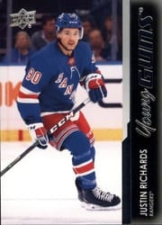 2021-22 Upper Deck Base Set Justin Richards #480 card