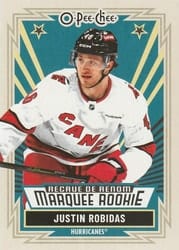 2025-26 O-Pee-Chee Base Retro Justin Robidas #574 card