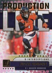 2023 Donruss Production Line Justin Simmons #PDL-20 card