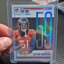 2024 Score Top 100 Justin Simmons #59 card