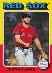 2024 Topps Heritage Base Set Justin Slaten #721 card