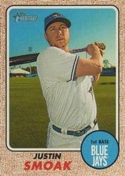 2017 Topps Heritage Base Set Justin Smoak #334 card