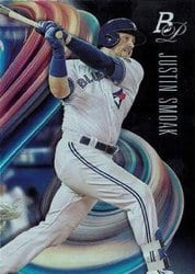 2018 Bowman Platinum Base Set Justin Smoak #20 card