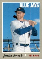 2019 Topps Heritage Base Set Justin Smoak #433 card