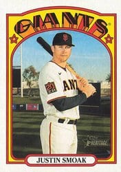 2021 Topps Heritage Base Set Justin Smoak #332 card