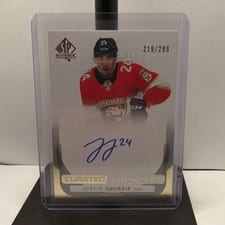2024-25 SP Authentic Curated Signatures Justin Sourdif #SPC-JS card