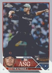 2023 Topps Chrome Update 2023 All-Star Game Justin Steele #ASGC-37 card