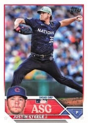 2023 Topps Update 2023 All-Star Game Justin Steele #ASG-37 card