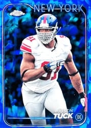 2024 Topps Chrome Sapphire Edition Base Set Justin Tuck #142 card
