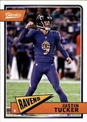 2018 Panini Classics Base Set Justin Tucker #10 card