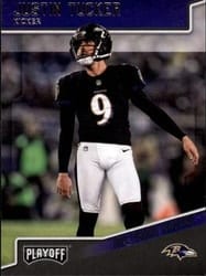 2018 Panini Playoff Base Set Justin Tucker #19 card