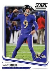 2018 Score Base Set Justin Tucker #27 card