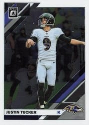 2019 Donruss Optic Base Set Justin Tucker #10 card