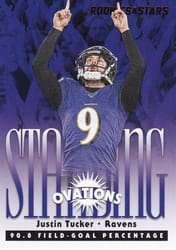 2020 Panini Rookies & Stars Standing Ovation Justin Tucker #SO-16 card