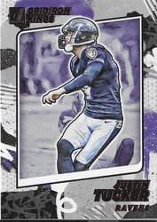 2021 Donruss Gridiron Kings Justin Tucker #GK1 card