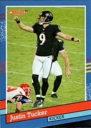 2021 Donruss Retro 1991 Justin Tucker #91-38 card