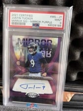 2021 Panini Certified Mirror Signatures Justin Tucker #MS-JT card