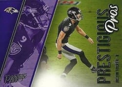 2021 Panini Prestige Prestigious Pros Justin Tucker #PP-JT card