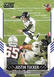 2021 Score Base Set Justin Tucker #95 card