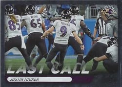 2022 Panini Absolute Last Call Justin Tucker #LC-10 card