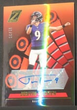2022 Zenith Autographs Justin Tucker #29 card