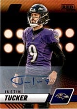 2023 Panini Zenith Autographs Justin Tucker #7 card
