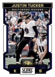 2023 Score Base Set Justin Tucker #192 card