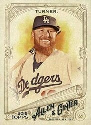 2018 Topps Allen & Ginter Base Set Justin Turner #302 card