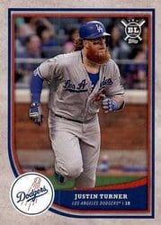 2018 Topps Big League Base Set Justin Turner #241 card