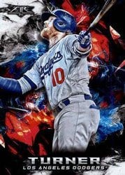 2018 Topps Fire Base Set Justin Turner #182 card