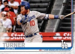2019 Topps Base Set Justin Turner #180 card