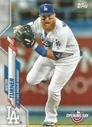 2020 Topps Opening Day Base Set Justin Turner #37 card