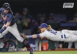 2021 Stadium Club Chrome Base Set Justin Turner #285 card